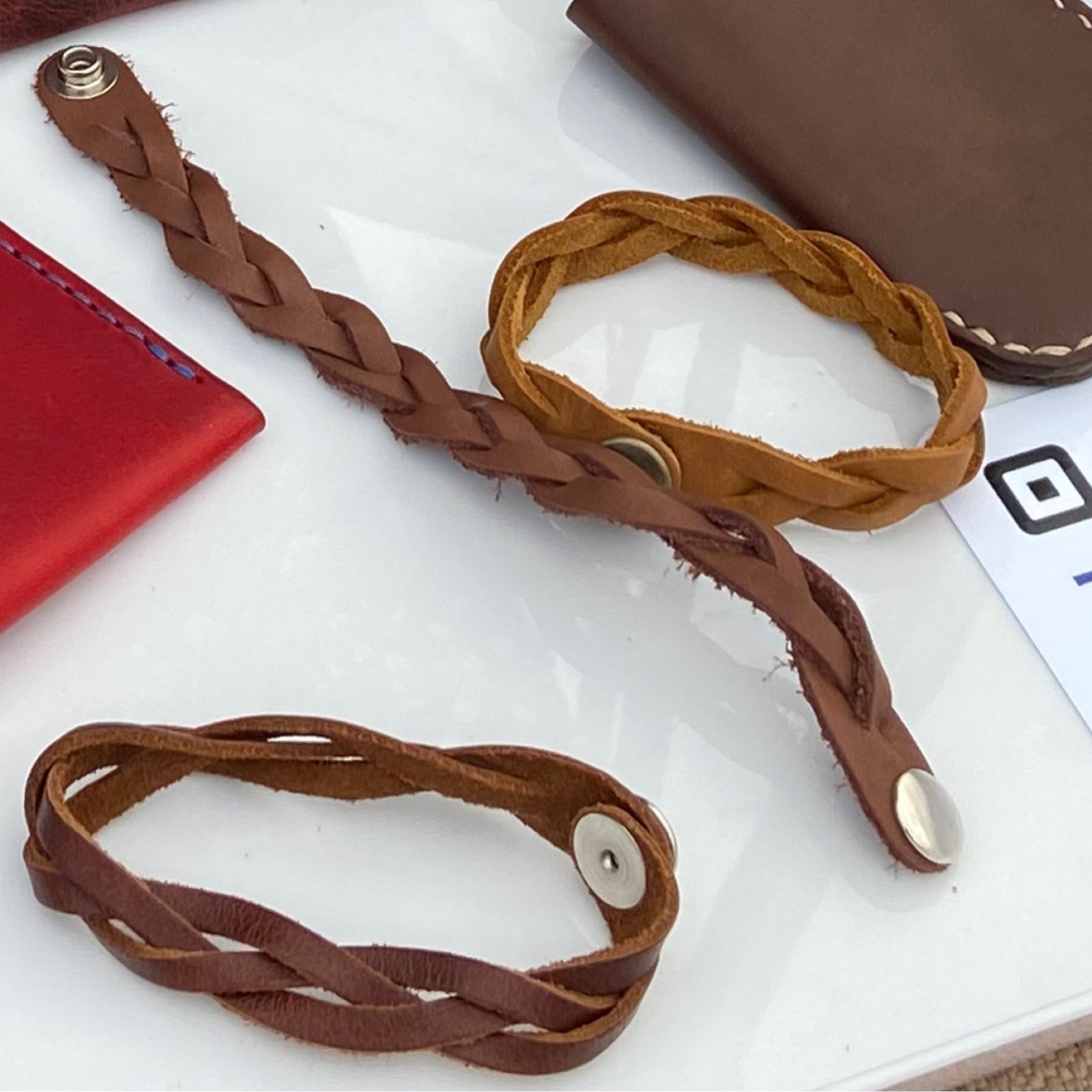 braided-leather-bracelet-mingus-leather-studio-gifts-at-929-s